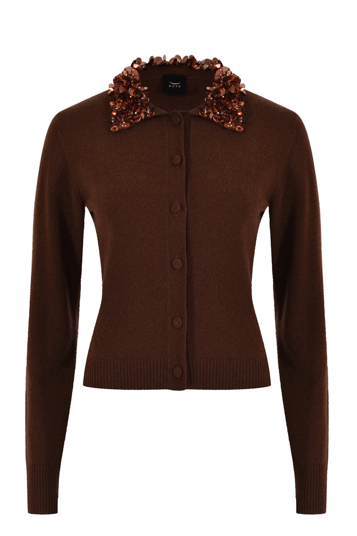 Husk Sequin Collar Knit