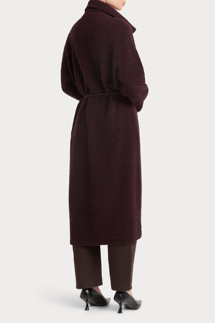 Husk Long Boucle Cardigan