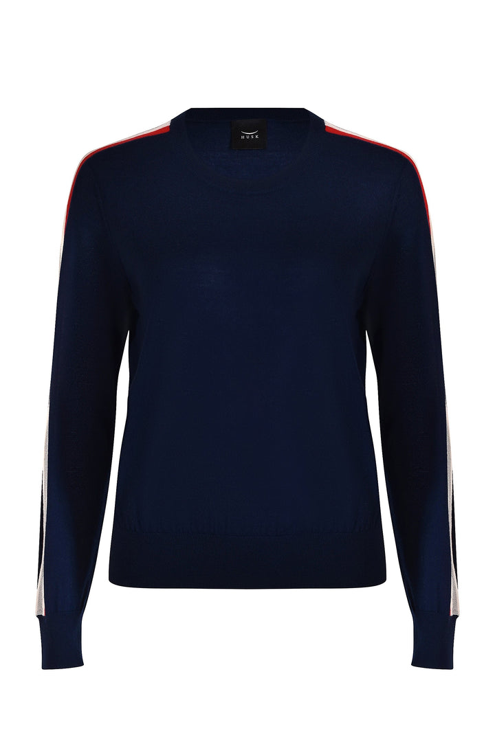 Husk Stripe Sports Crew