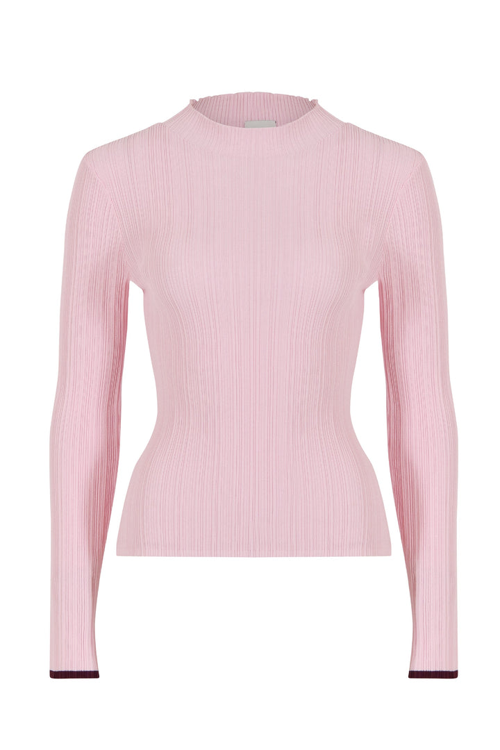Husk Contrast Tipped Rib Knit