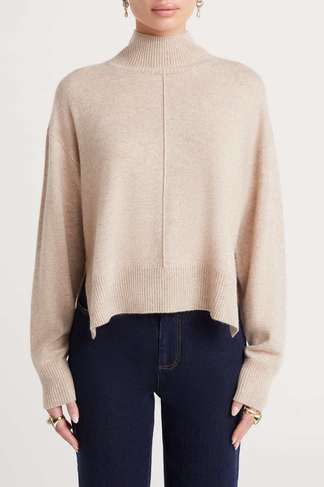 Husk Cashwool High Neck Knit