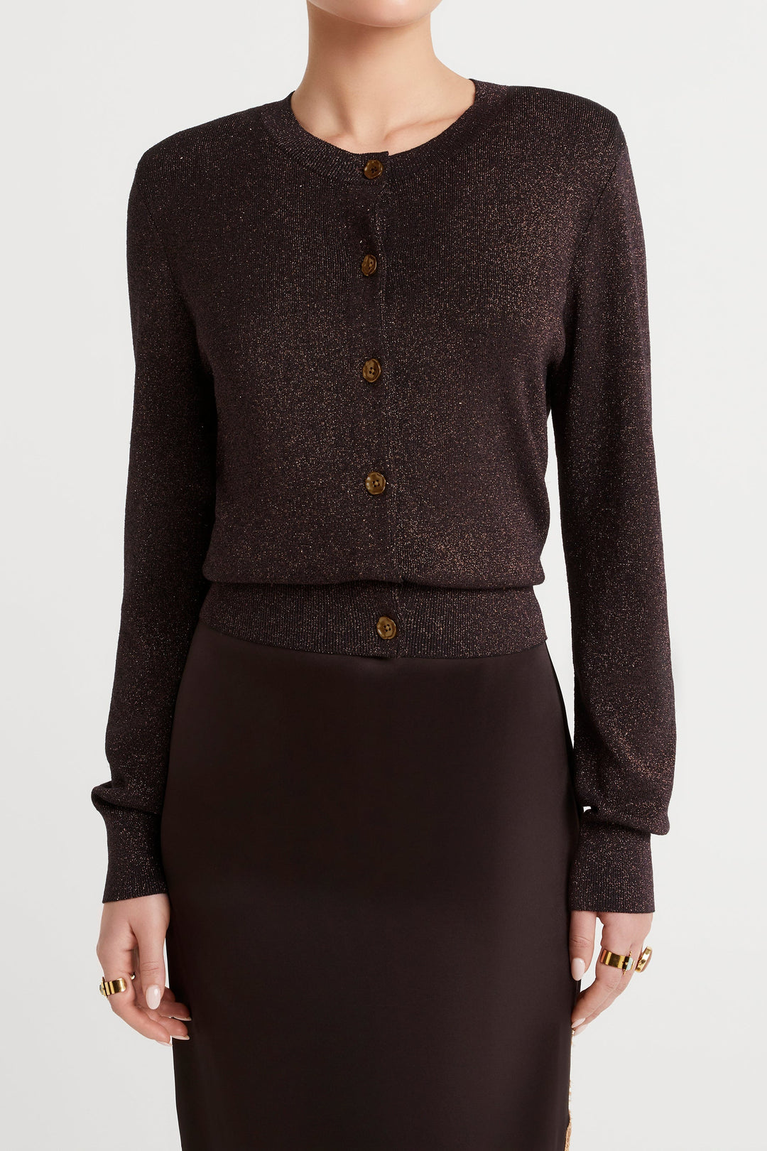 Husk Lurex Knit Cardigan