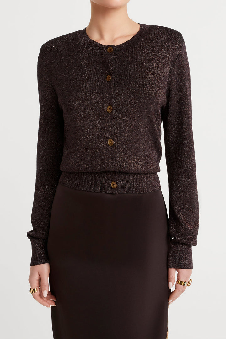 Husk Lurex Knit Cardigan