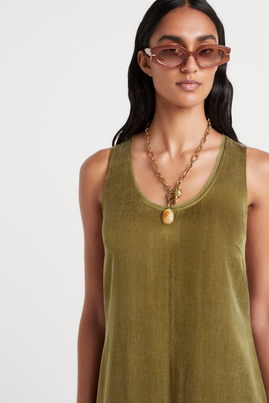 Husk Elora Dress - Olive