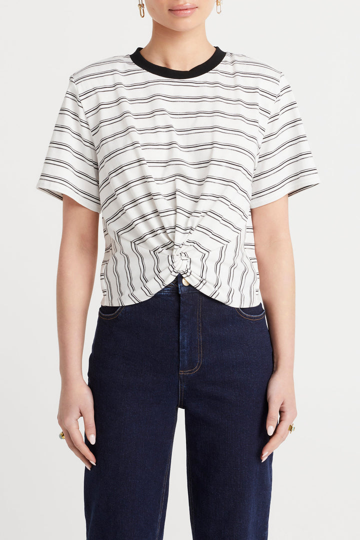 Husk Stripe Twist Tee