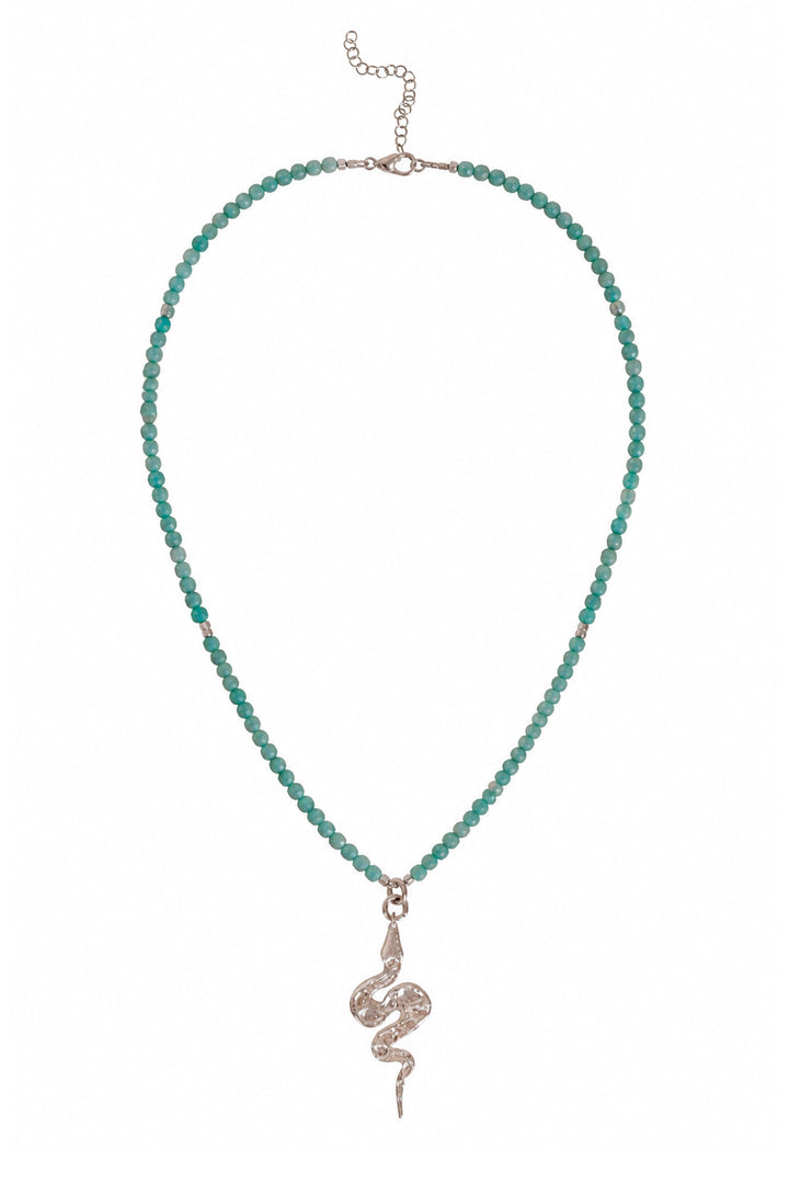Husk x Alouette Design Snake pendant Necklace