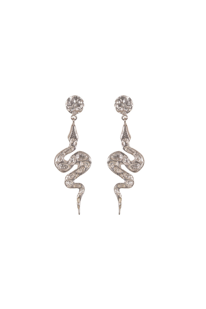 Husk x Alouette Design Snake Pendant Earrings